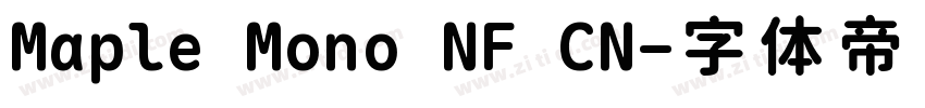 Maple Mono NF CN字体转换